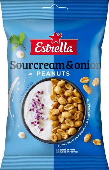 Estrella Sourcream & Onion Peanut 140g