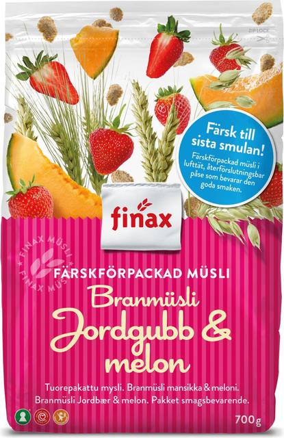 Finax Muesli Strawberry & Melon 650 g - Soposopo