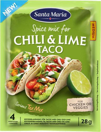 Santa Maria 28G Chili & Lime Taco Spice Mix | Soposopo