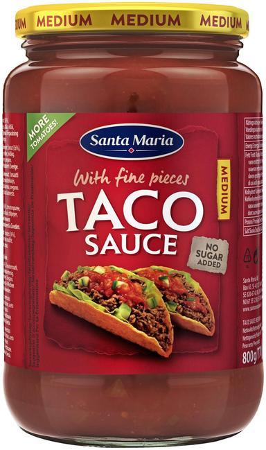 Santa Maria Taco sauce Medium salsa sauce 800 g | Soposopo