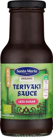Santa Maria Organic Teriyaki Less Sugar, Teriyaki sauce less sugar 250ml
