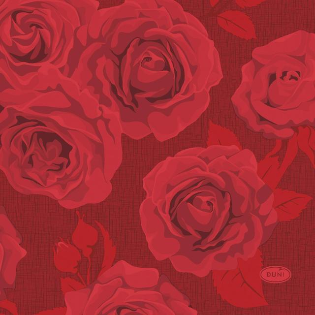 DUNI Napkin Rich Roses 24x24cm 3-ply 20pcs | Soposopo