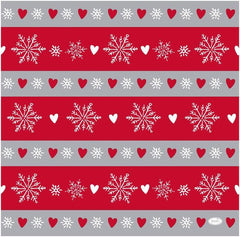 DUNI Bio Dunisoft® 12pcs 40x40cm Winter Flakes Heart Napkin | Soposopo