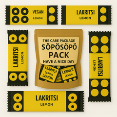 SÖPÖSÖPÖ Scandinavian Treat Pack – Fazer Lemon Licorice Stick 20g × 5 Bars – soposopo pack