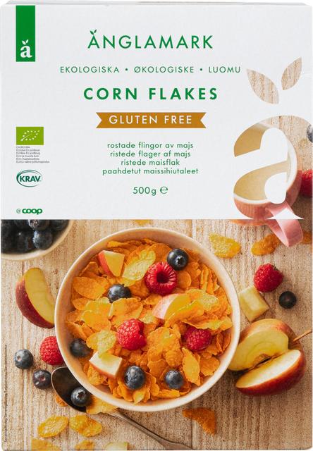 Änglamark Gluten-Free Corn Flakes Organic 500 g | Soposopo