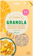 Coop granola mango, appelsiini ja passionhedelmä 450 g | Soposopo