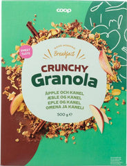 Coop crunchy granola apple and cinnamon 500 g | Soposopo