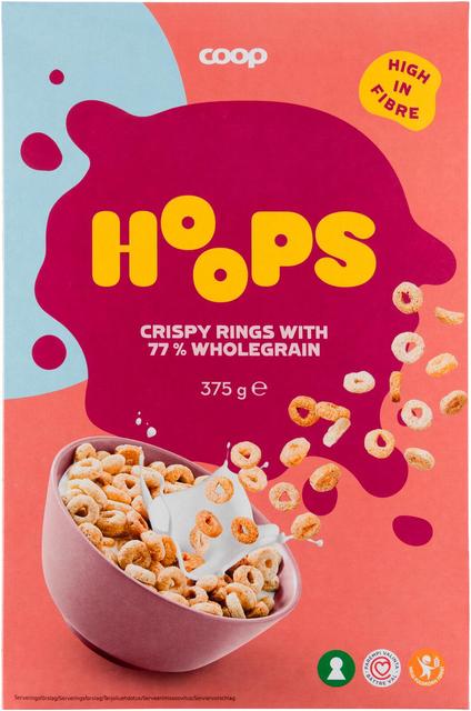 Coop Hoops whole grain rings 375 g | Soposopo