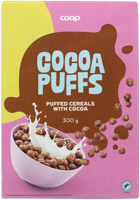 Coop Cocoa Puffs cocoa cereal 300 g | Soposopo