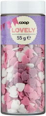 Coop Heart-Shaped Sprinkles 55g | Soposopo