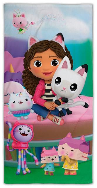 Children's bath towel Gabby's Dollhouse 70x140 cm | Soposopo