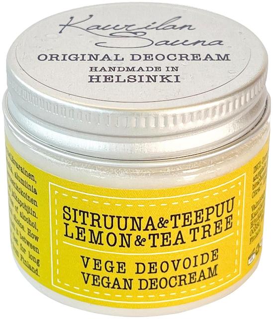 Kaurilan Sauna Vegan deodorant cream Lemon Tea Tree 50ml | Soposopo