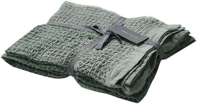 Luhta Home hand towel set Linen 2x50x70 cm thyme | Soposopo