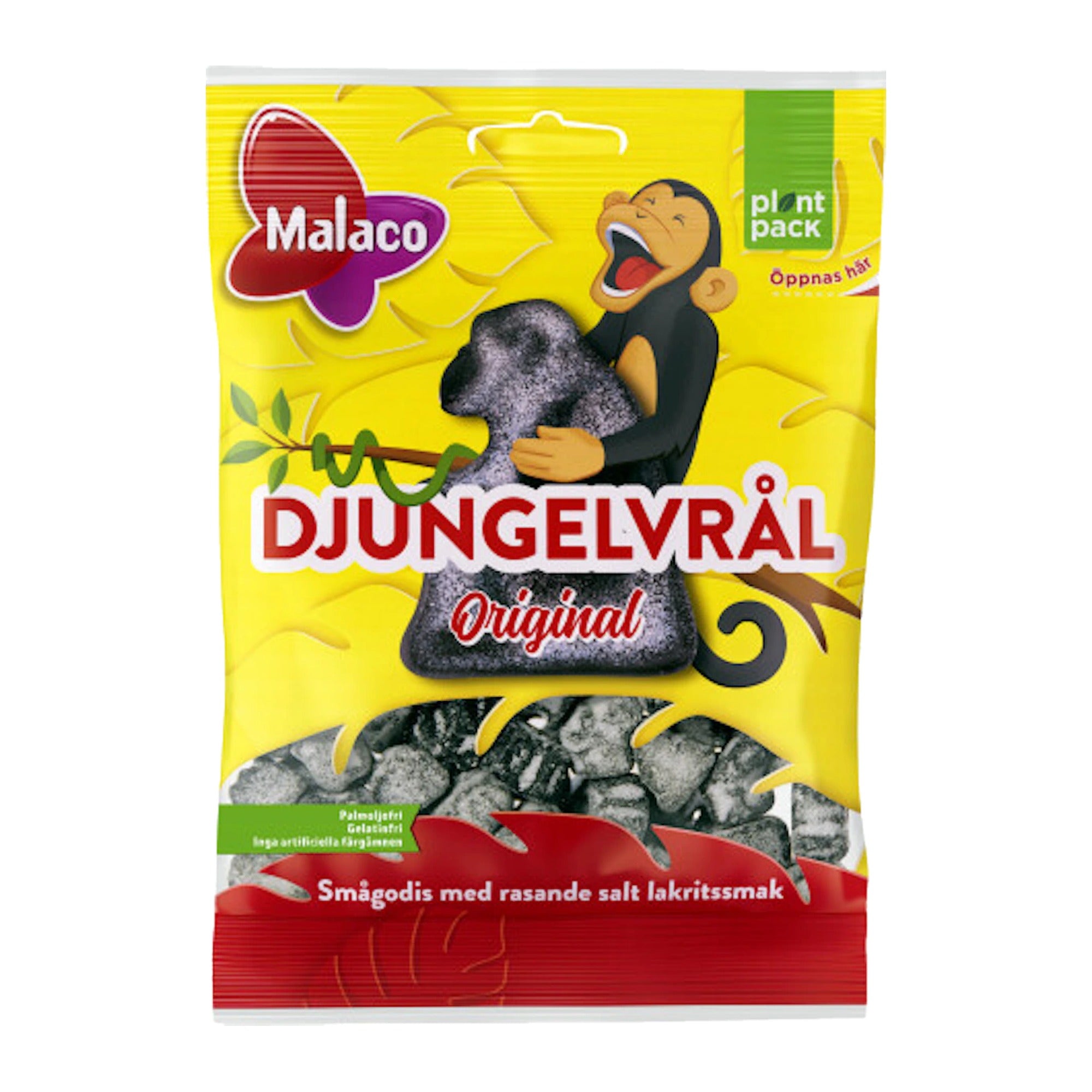 Malaco Djungelvral Supersalty Liquorice Frog 80g – product photo