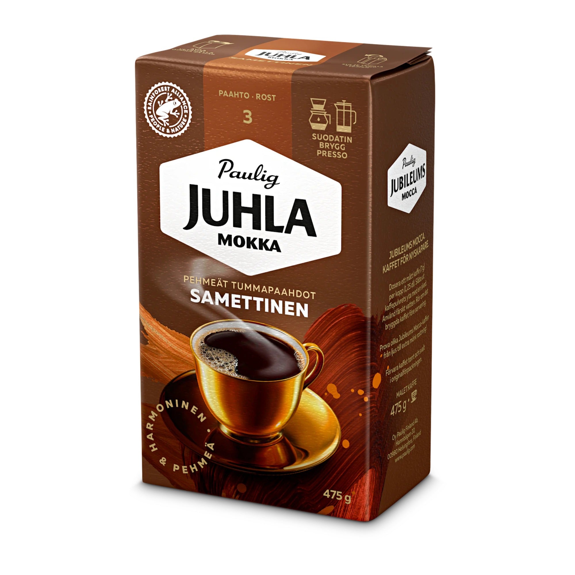 Paulig Juhla Mokka Coffee with Filter 475g – product photo