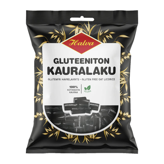Halva Gluten-Free Oat Liquorice 200g – product photo