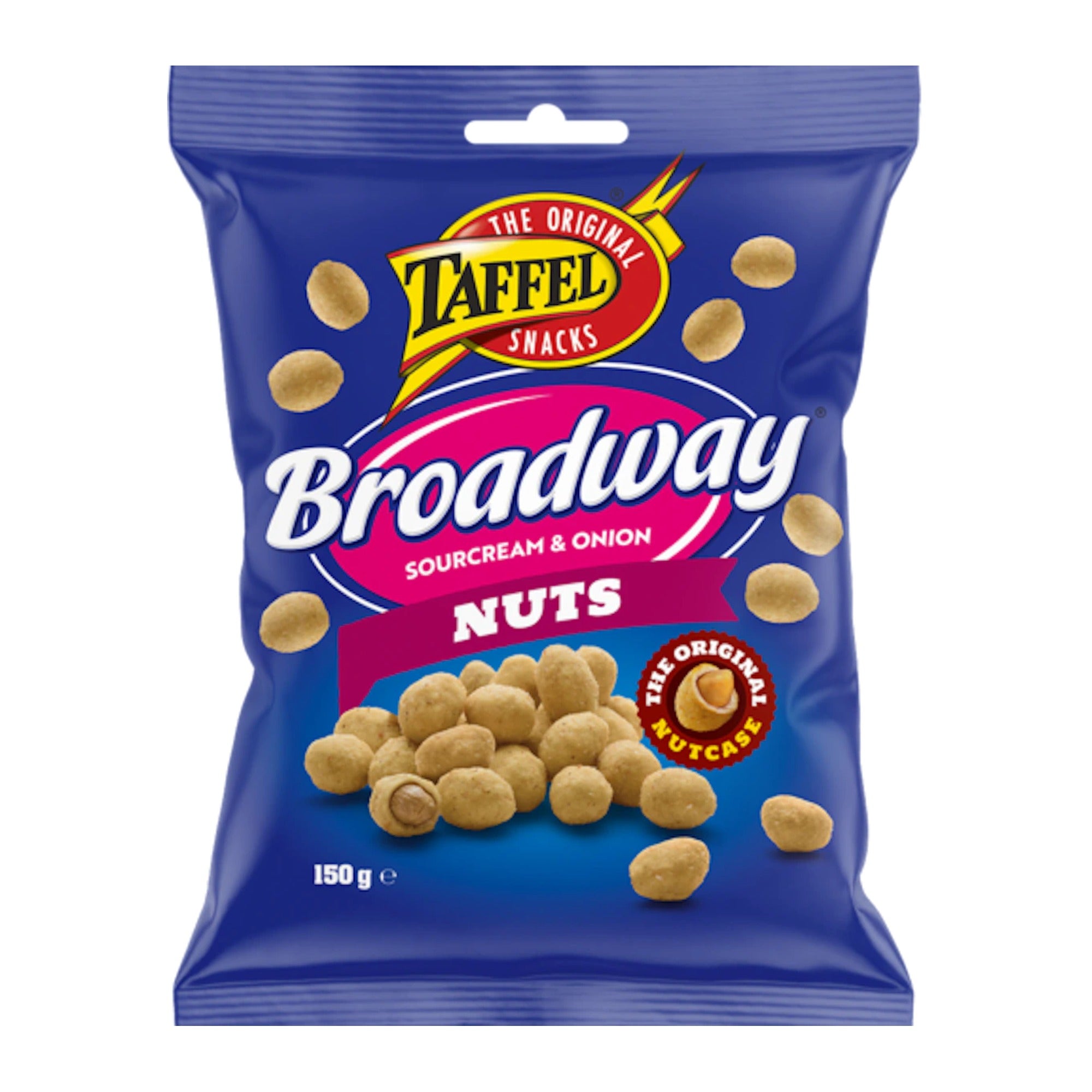 Taffel Broadway Nuts Sour Cream & Onion Peanuts 150g – product photo