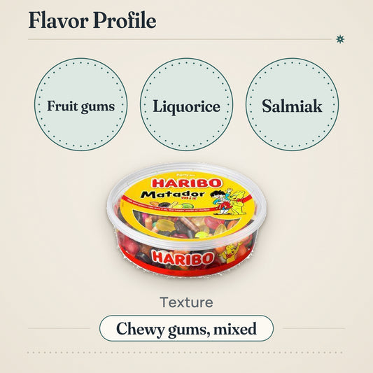 HARIBO Matador Mix 600g Candy Box – Flavor profile
