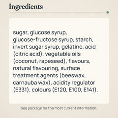 Malaco Mini TV Mix Fruity Sweet 110g – Ingredients and allergens