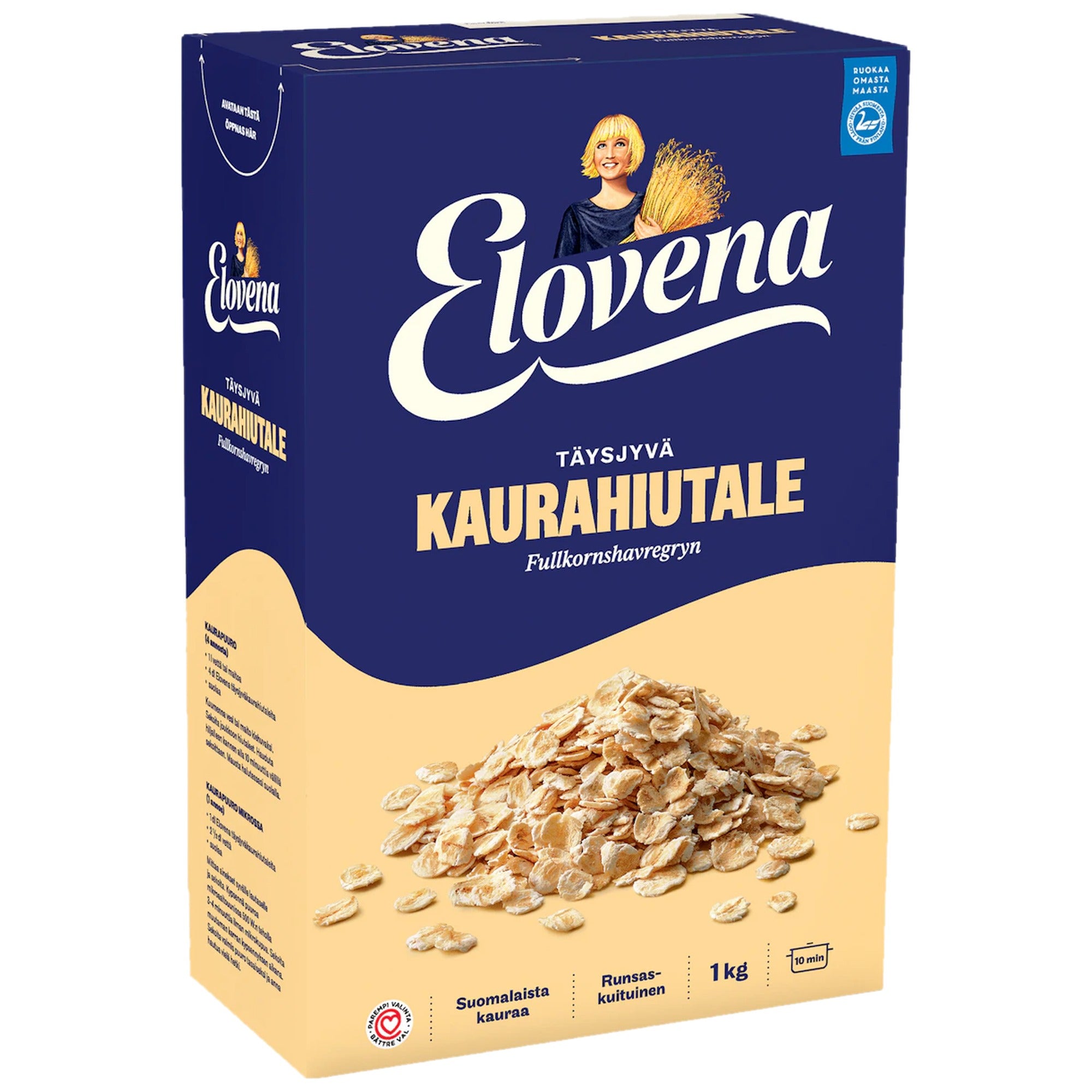 Elovena Whole Grain Oat Flakes 1kg – product photo