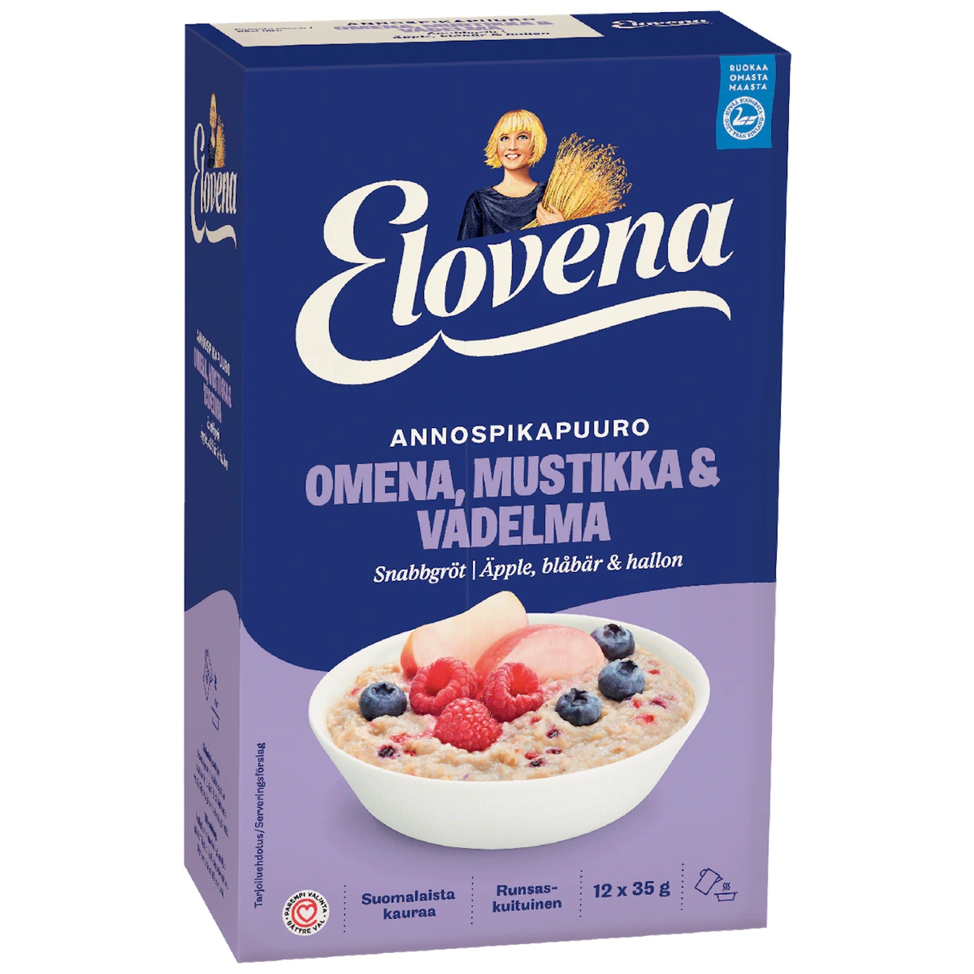Elovena Porridge 420g Apple-Blackberry-Wild Raspberry – product photo