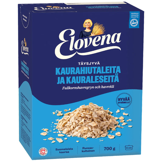 Elovena Wholemeal Oatmeal & Oat Bran 700g – product photo