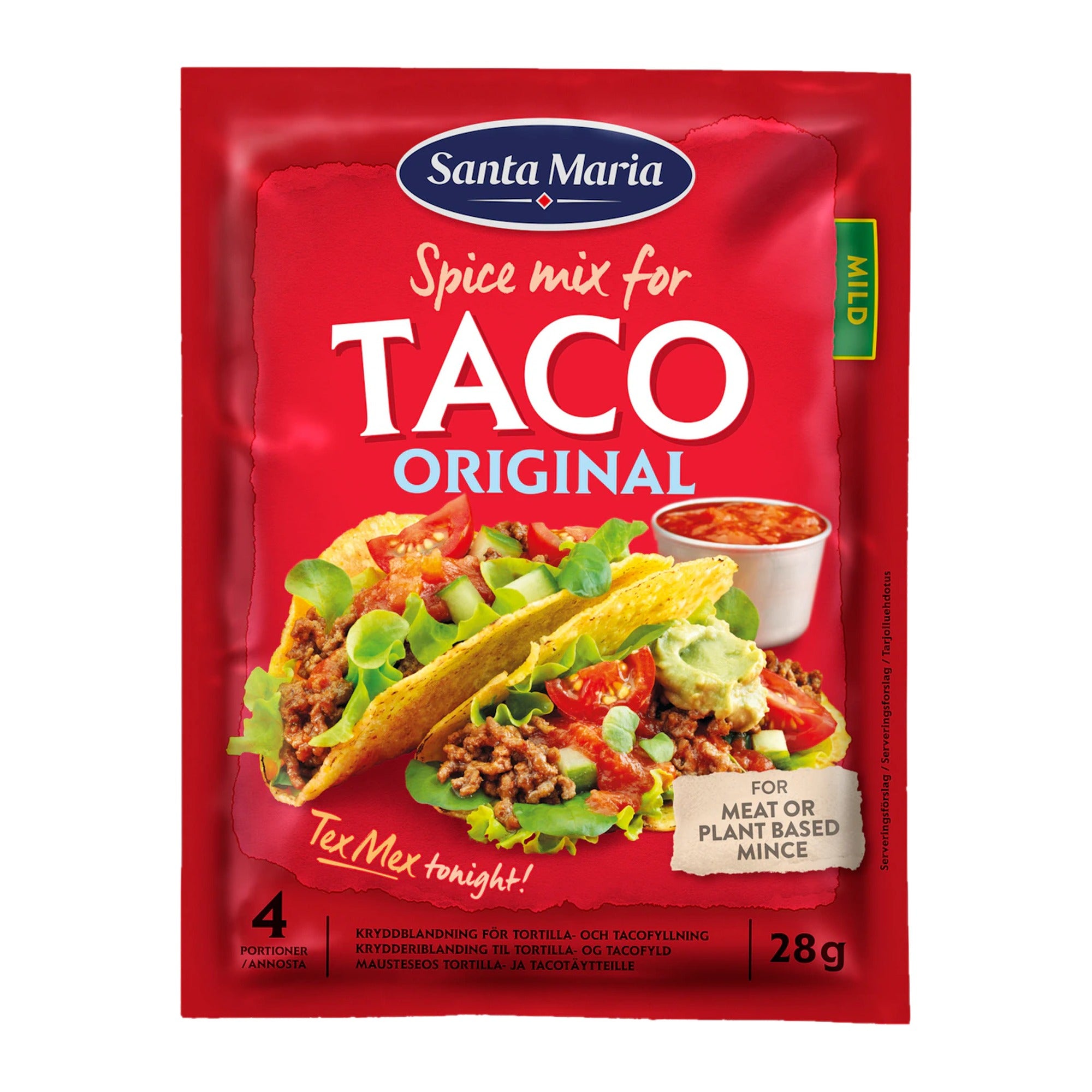 Santa Maria Taco Spice Mix 28g for Minced Meat – product photo