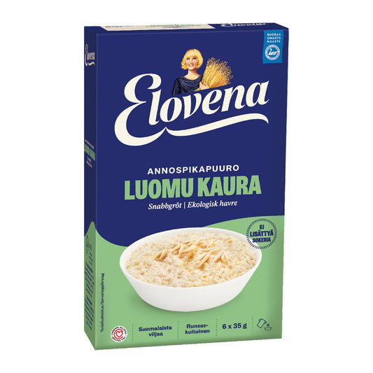 Elovena Organic Oatmeal Porridge 210g – product photo