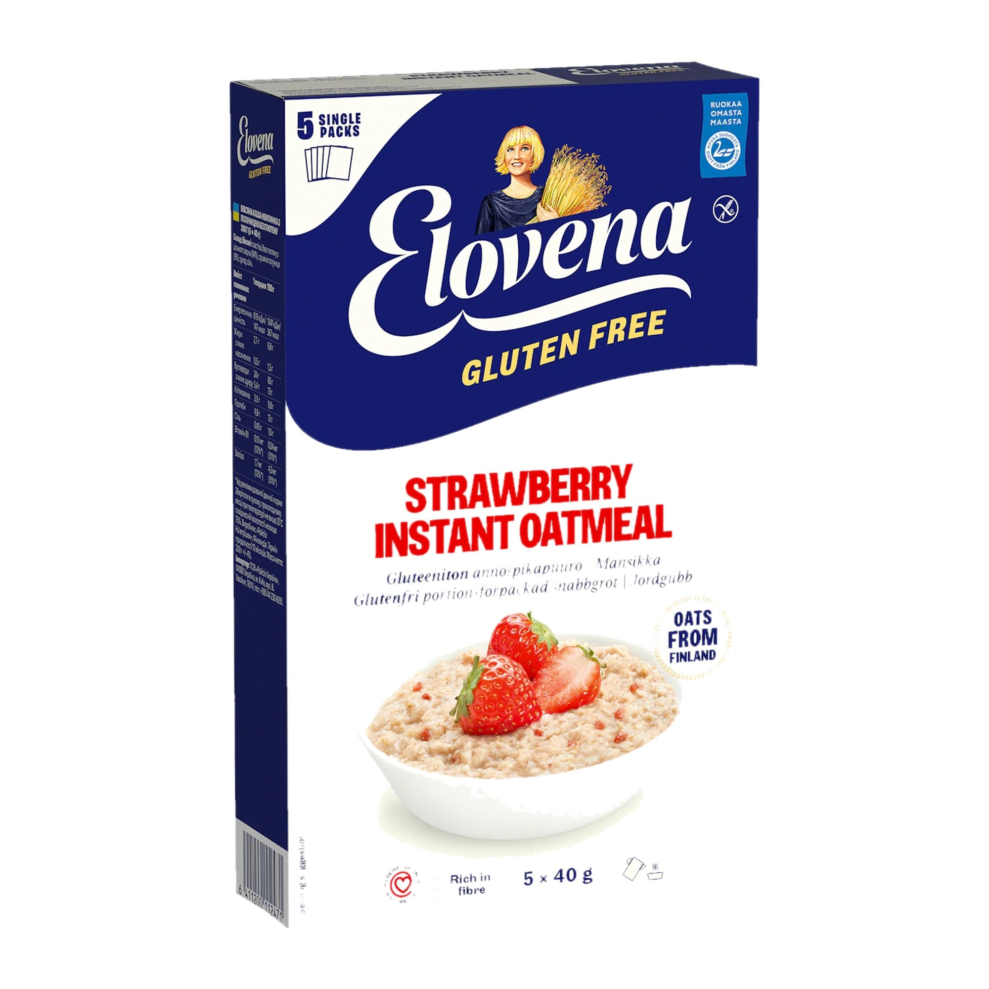 Elovena Gluten Free Strawberry Porridge 200g – product photo