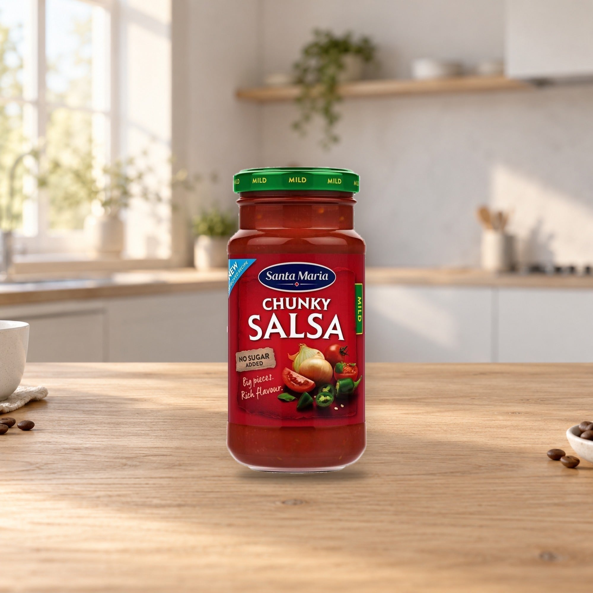 Santa Maria Chunky Salsa Mild 230G – product photo on a table