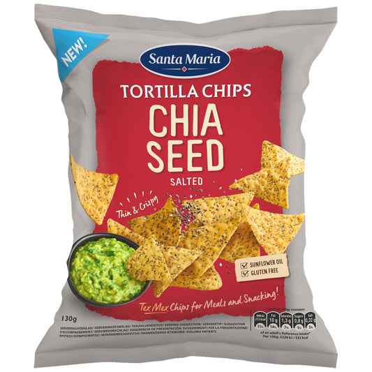 Santa Maria Tortilla Chips with Chia Seed 130G – product photo