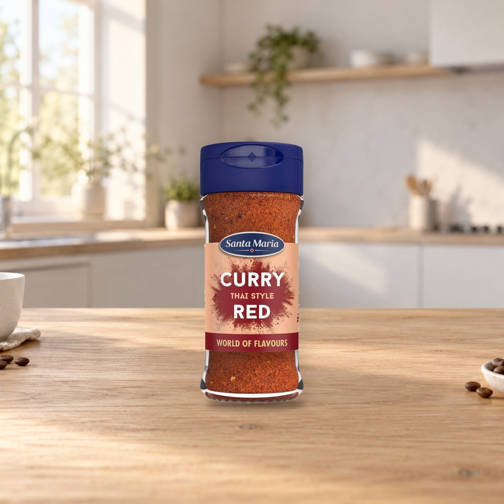 Santa Maria Thai Red Curry 50G – product photo on a table
