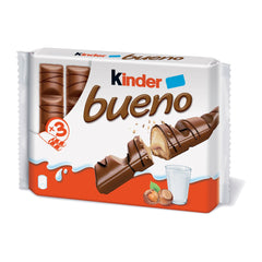 Kinder Bueno 3-Pack Milk Chocolate Hazelnut Waffles 43g – product photo