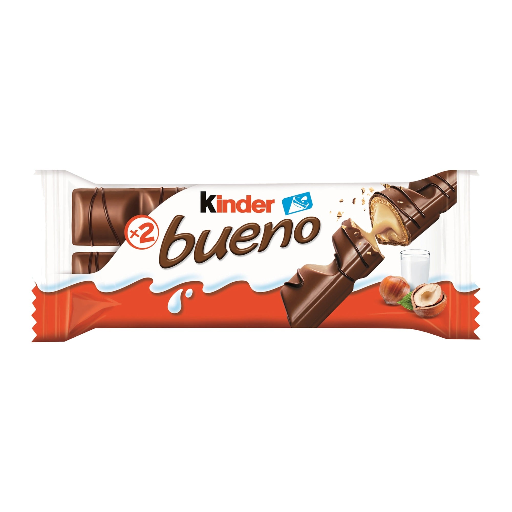Kinder Bueno 43g Milk Chocolate Hazelnut Waffle Snack – product photo