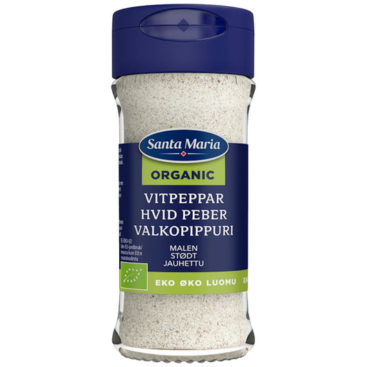 Organic Ground White Pepper 35g – product photo