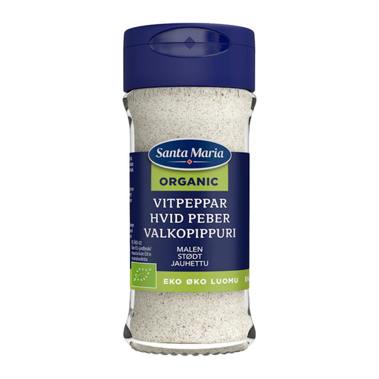 Organic Ground White Pepper 35g – product photo