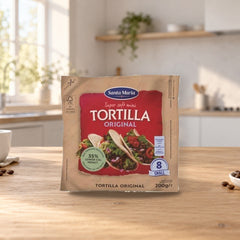 Santa Maria Tortilla Original Small 8-Pack 200g – product photo on a table