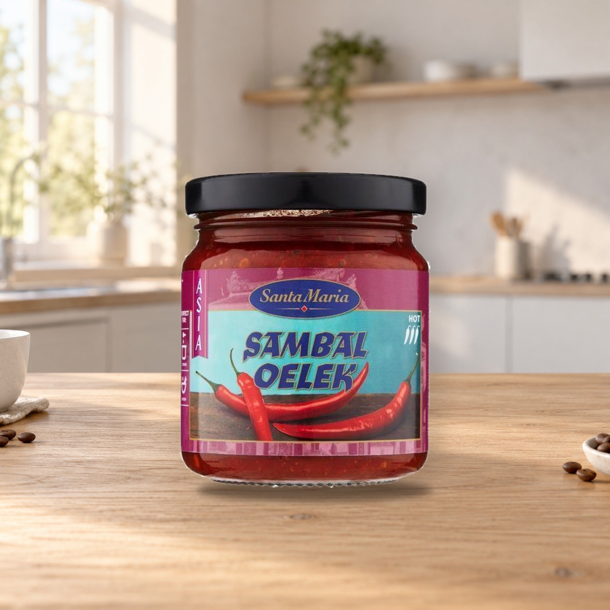 Sambal Oelek Chilli Paste 200G – product photo on a table