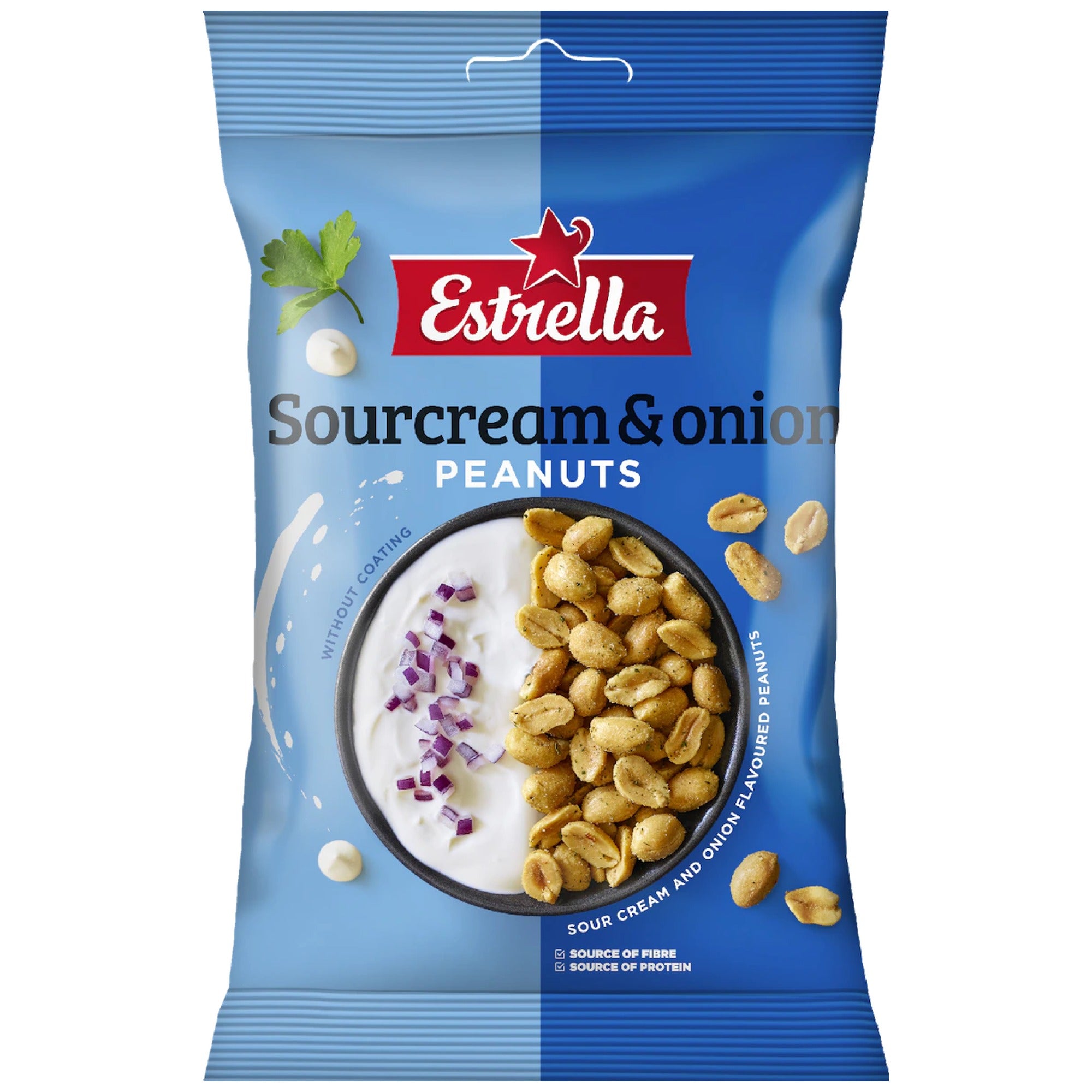 Estrella Sourcream & Onion Peanuts 140g Snack – product photo
