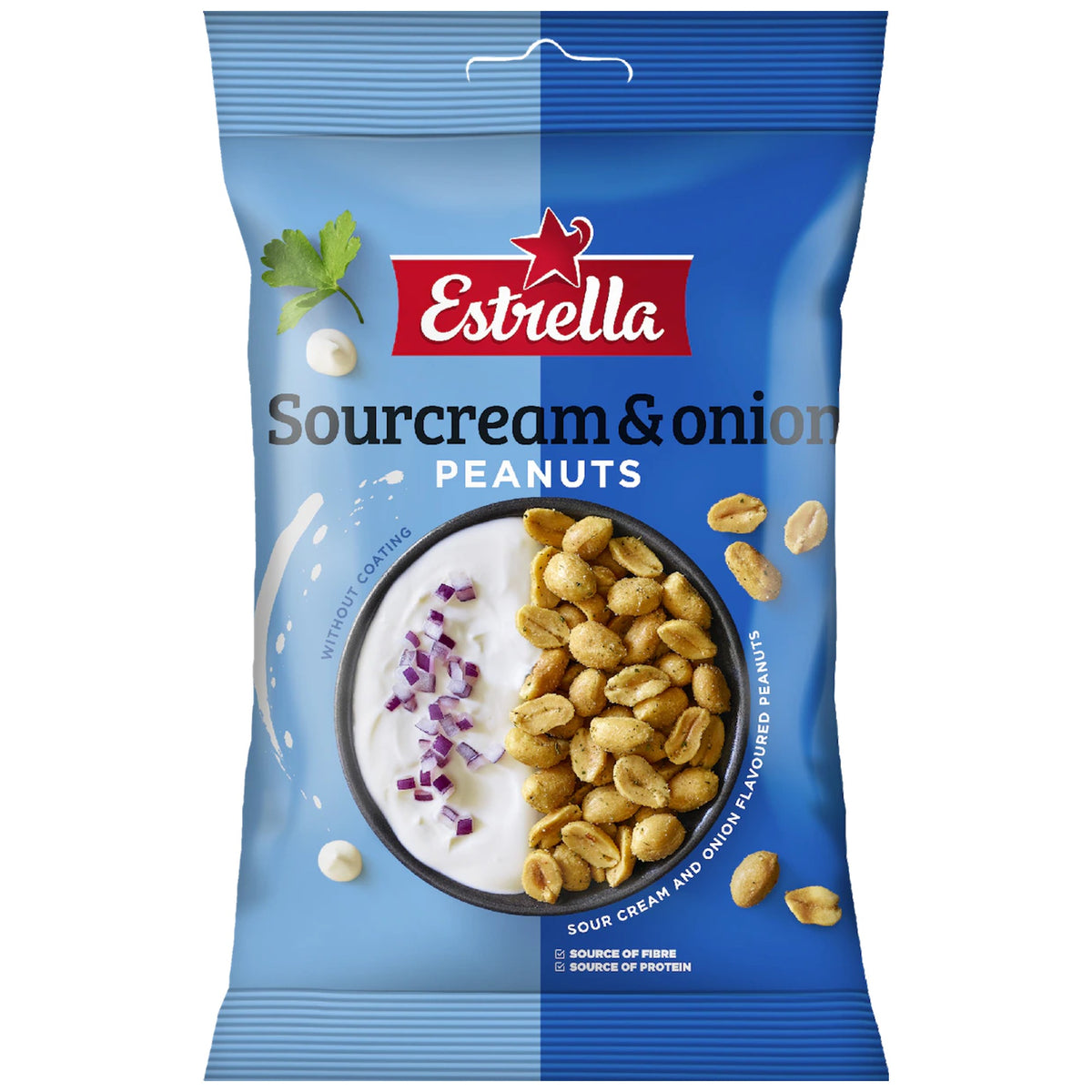 Estrella Sourcream & Onion Peanuts 140g Snack – product photo