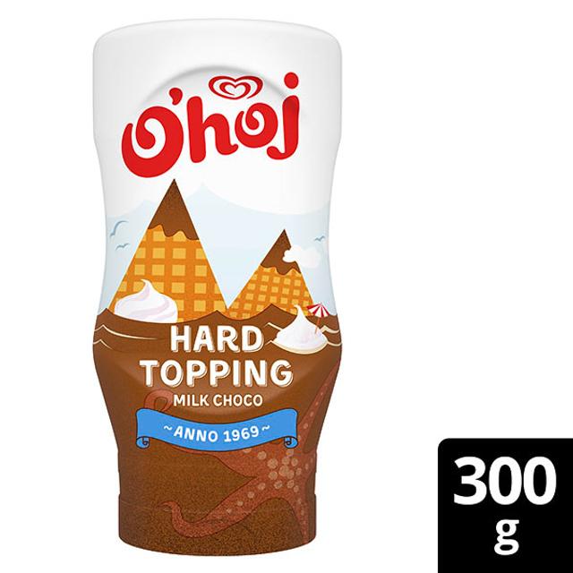 O'hoj Hard Topping milk chocolate sauce 300 g | Soposopo