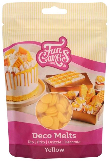 FunCakes Deco Melts Buttons. Yellow 250g | Soposopo