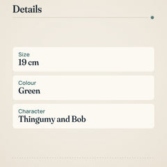 Thingumy and Bob 19cm Green Plate – product details