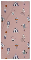 Ciraf children's bath towel Circus 70x140 cm. pink