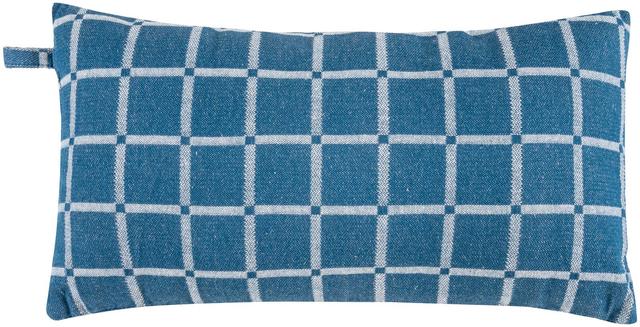 House sauna pillow Checkered. blue | Soposopo