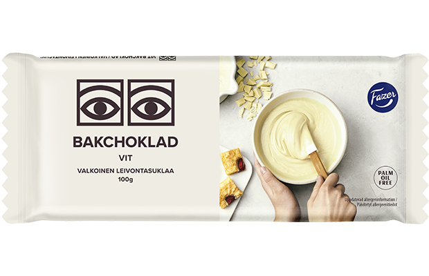 Fazer Ögon Valkoinen White Baking Chocolate 100 g | Premium White