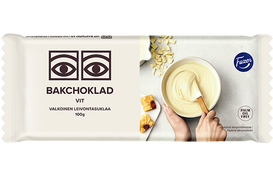 Fazer Ögon Valkoinen White Baking Chocolate 100 g | Premium White