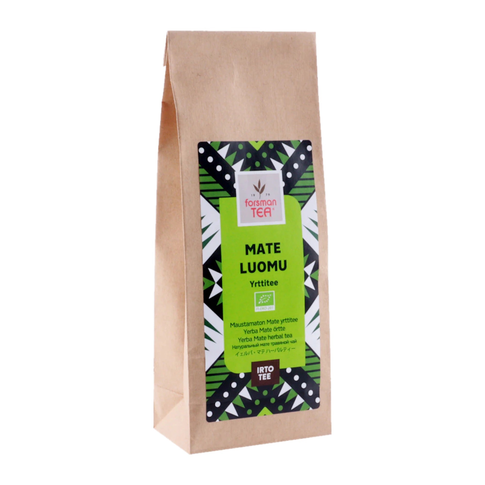 Forsman Tea Organic Mate Unflavored Herbal Tea 100g – product photo