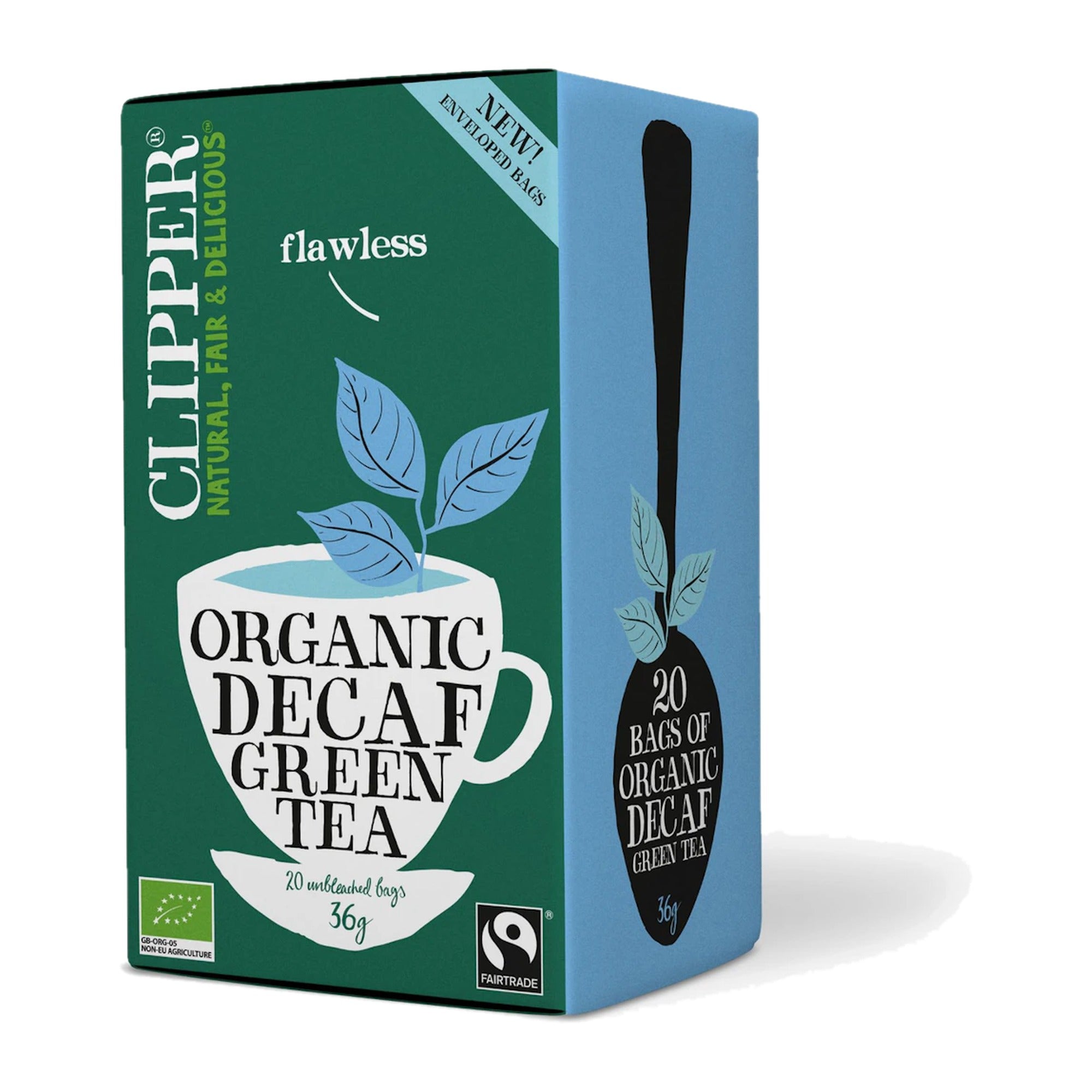Clipper Organic Decaffeinated Green Tea 20 Bags 36g – product photo