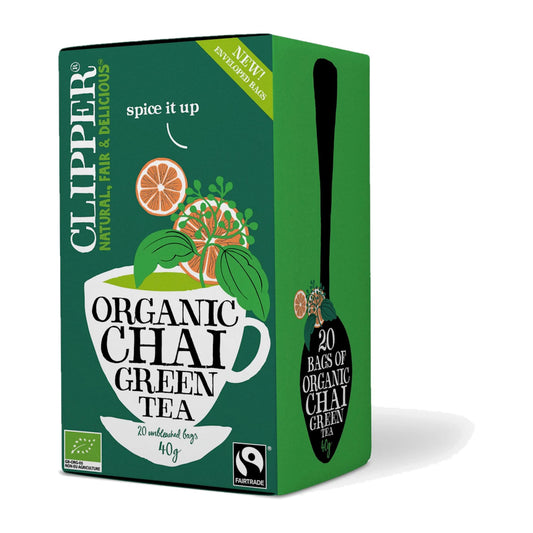 Clipper Organic Fair Trade Green Chai Tea Bags – product photo